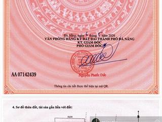 Lô đất mặt tiền đường phạm vấn. diện tích 187.3m2. mặt tiền ngang 18m rất bề thế