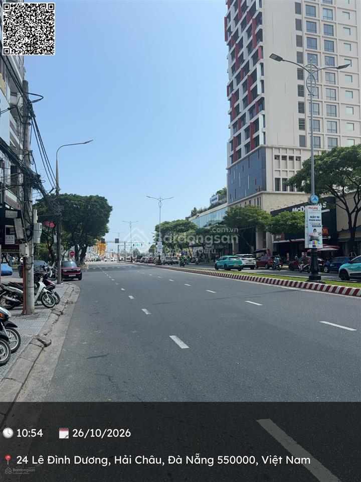 Lô đất mặt tiền đường lê đình dương. đối diện cafe katinat. cách cầu rồng 100m