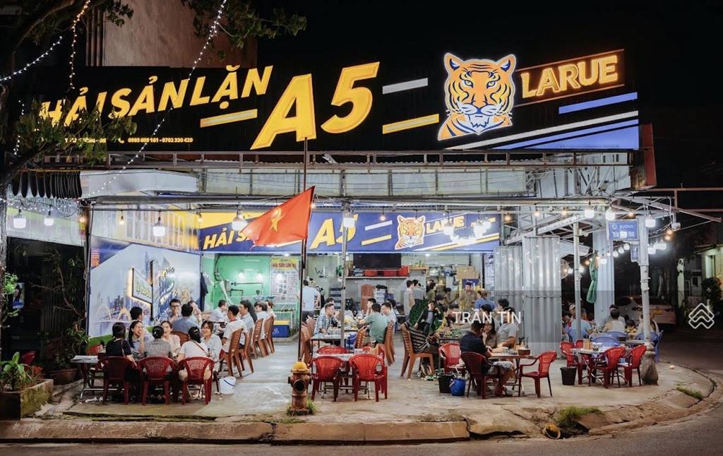 Lô đất góc 2 mặt tiền đường trần thánh tông & hoa lư. đối diện quán hải sản a5