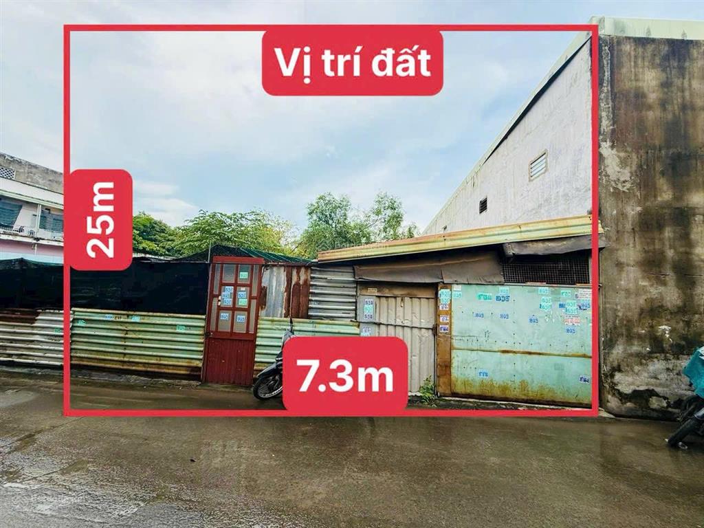 Lô đất siêu đẹp, ngang khủng 7,3m, 182,5m2, xây biệt thự, chdv. ngay đhqg tp. hcm giá tốt