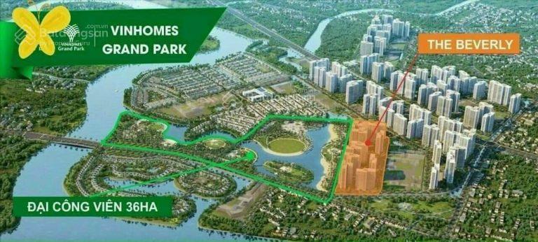 Cho thuê căn góc 2pn 2wc the beverly(be3), view trực diện cv 36ha, kính cong toàn cảnh tại vinhomes