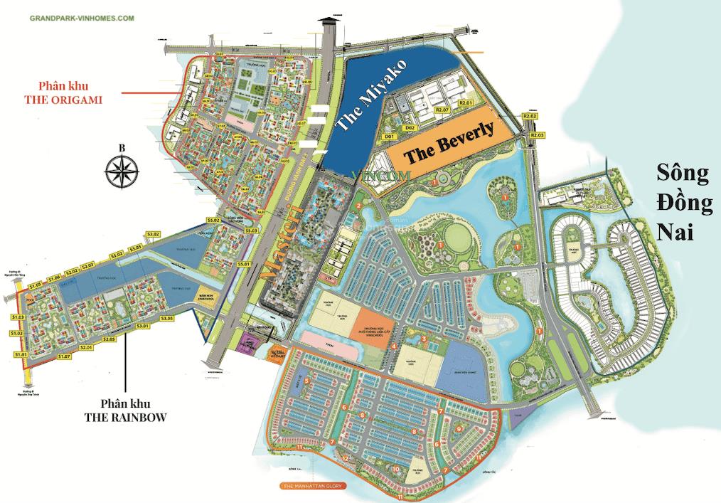 Cho thuê căn góc 2pn 2wc the beverly(be3), view trực diện cv 36ha, kính cong toàn cảnh tại vinhomes