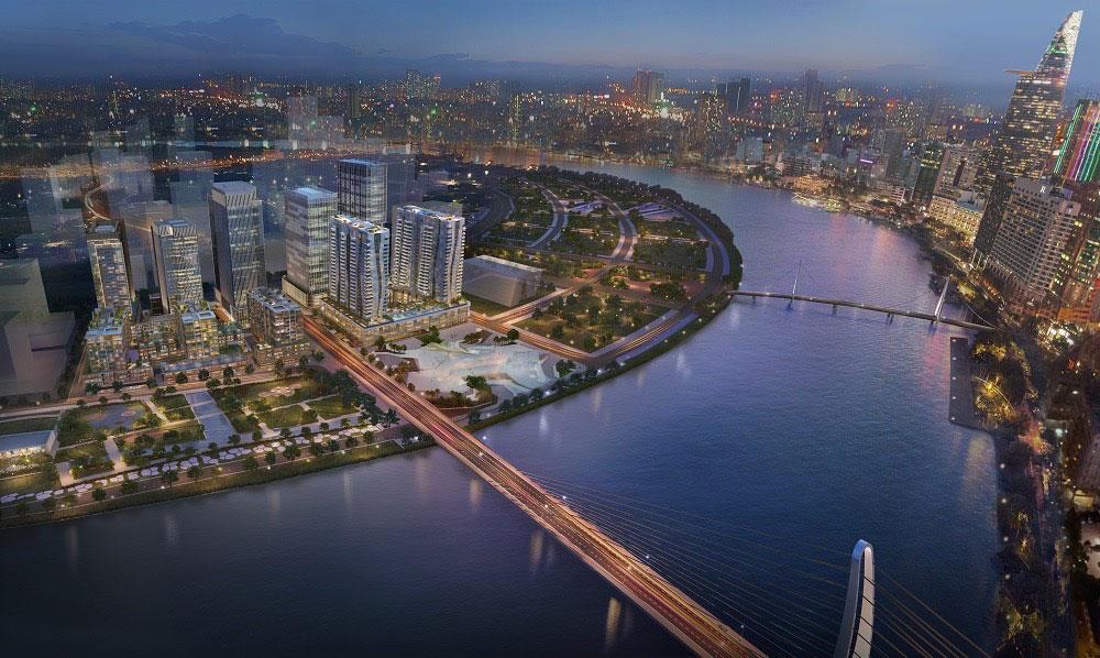 Cần bán căn hộ góc đối diện công viên, sông sài gòn, quận 1 và cầu 3 son