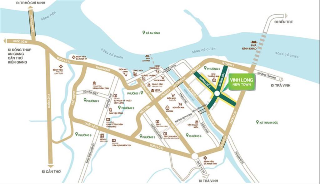 Chính chủ bán đất nền kdc new town, vĩnh long, có sổ đỏ