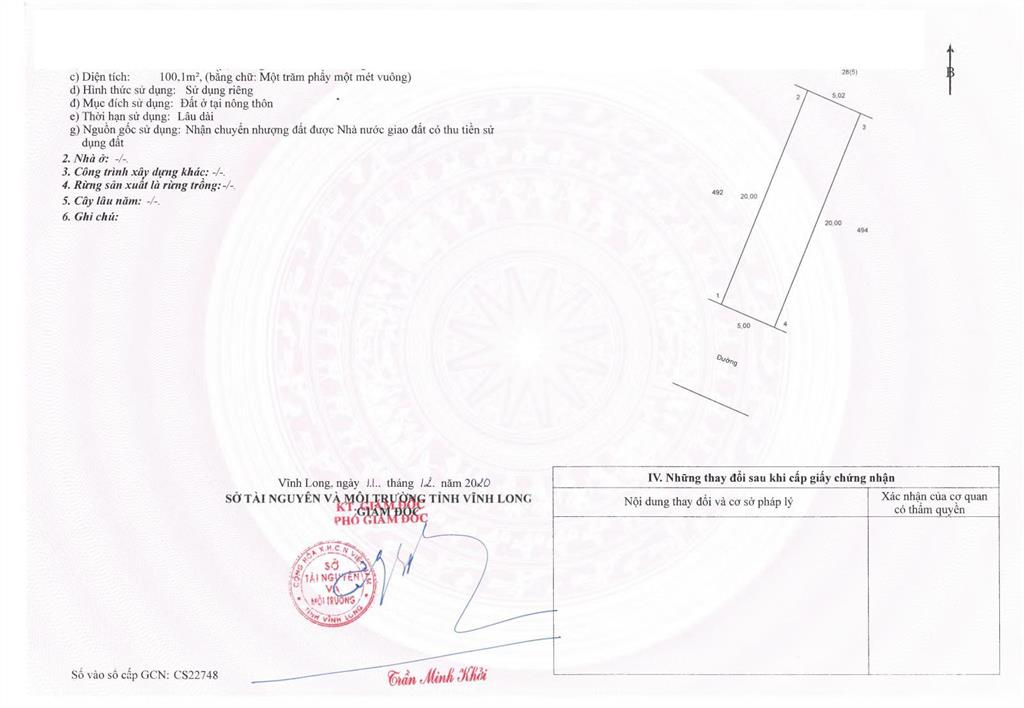 Chính chủ bán đất nền kdc new town, vĩnh long, có sổ đỏ