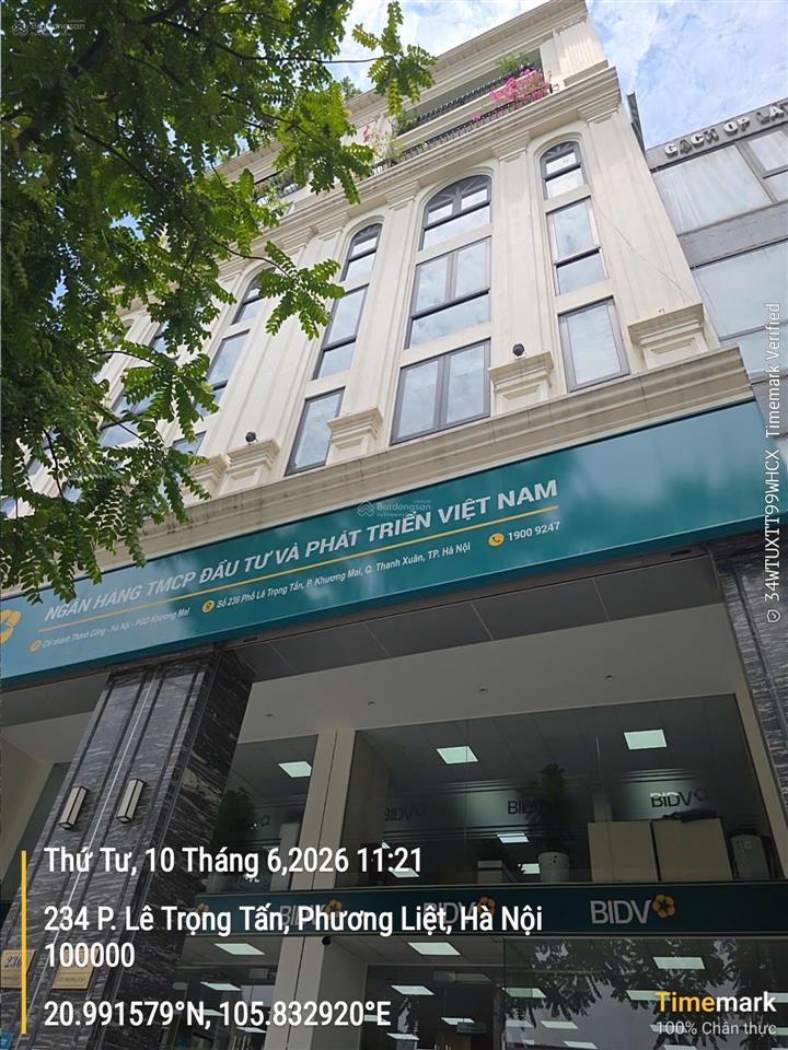 Cho thuê văn phòng tại 234 lê trọng tấn, khu vực sầm uất, diện tích 210m2, giá tốt