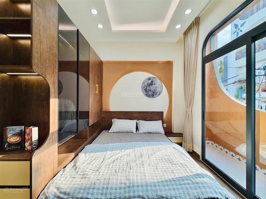 Lên sóng nhà 3 tấm full nội thất hẻm 6m thông lê văn thọ gần chợ, trường