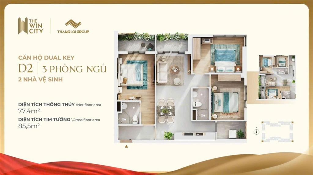 Căn hộ 1,216tỷ, tt 15% đến khi nhận nhà tặng full nội thất chiết khấu thêm 15% full chính sách cđt