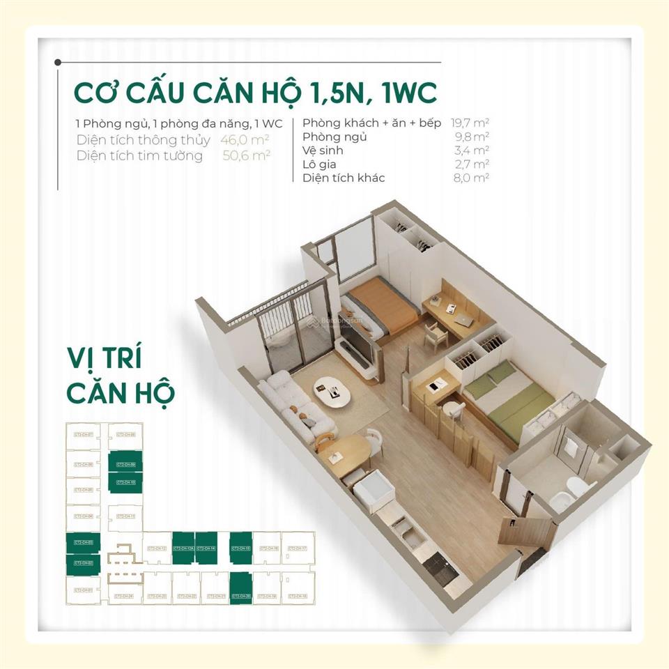 Chỉ 130 triệu sở hữu căn hộ phù hợp kh trẻ an cư hoặc cho thuê, cách kcn & vin hóc môn 2km