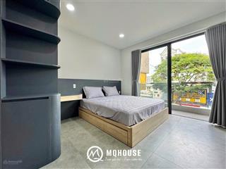 Cho thuê căn hộ studio ban công q1 gần chợ bến thành, bùi viện, cầu ông lãnh, cầu calmette