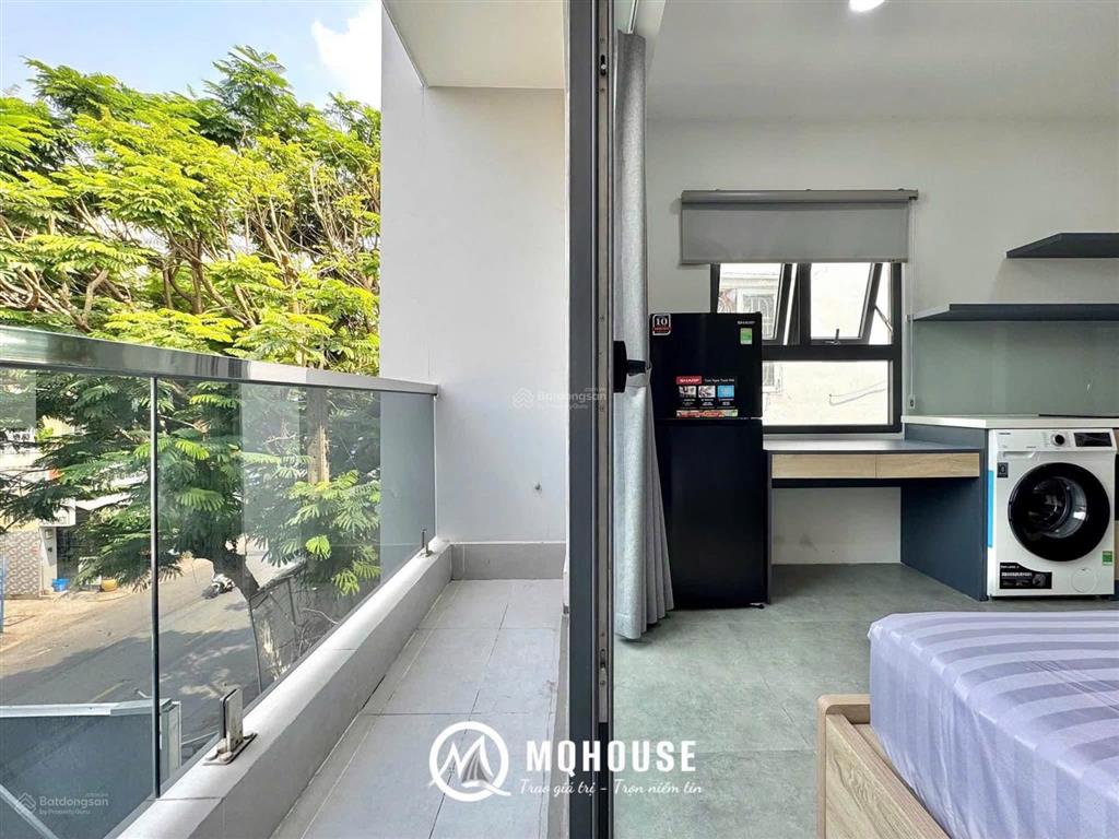 Cho thuê căn hộ studio ban công q1 gần chợ bến thành, bùi viện, cầu ông lãnh, cầu calmette