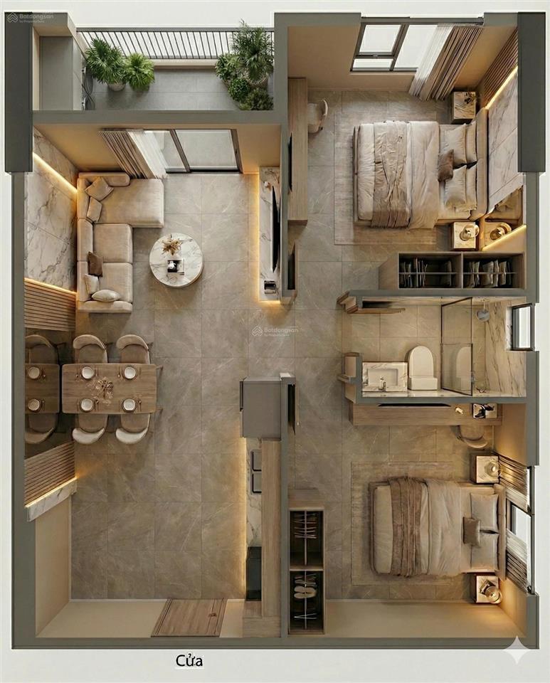 Căn 2pn tầng 9 thiên quân marina plaza cần thơ, view bến ninh kiều, cắt lỗ 200tr giá 1.6 tỷ bao phí