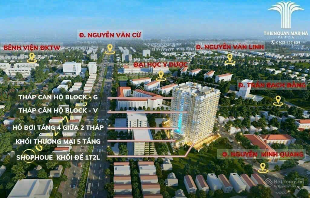 Căn 2pn tầng 9 thiên quân marina plaza cần thơ, view bến ninh kiều, cắt lỗ 200tr giá 1.6 tỷ bao phí