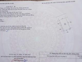 Chính chủ cần bán lô đất tại thôn đồng trạng, xã cổ đông, thị xã sơn tây