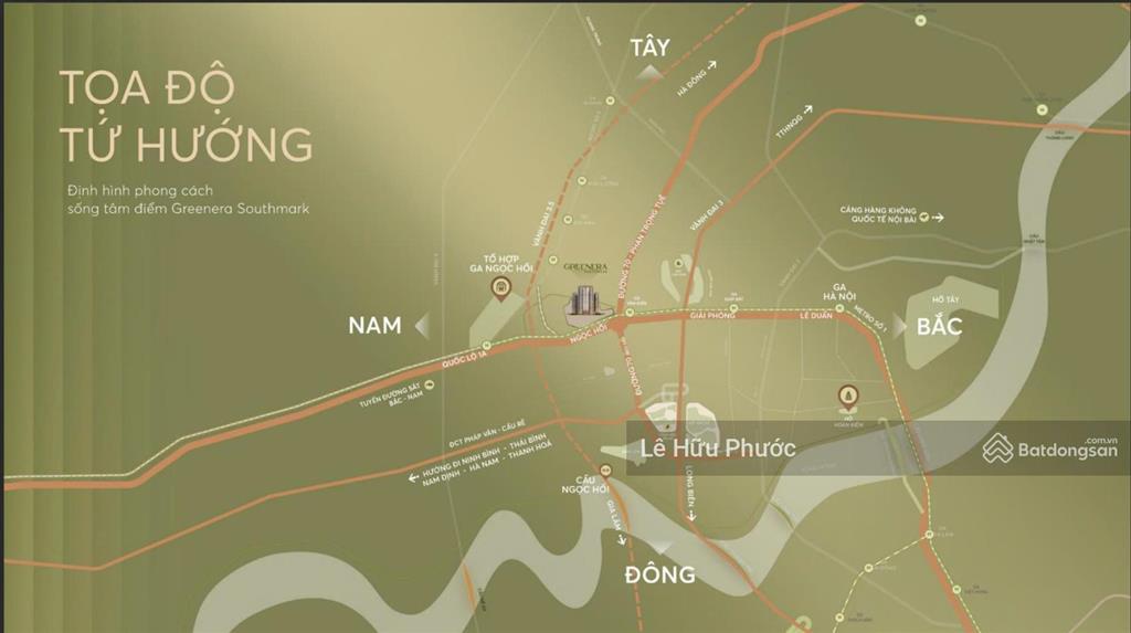 Căn hộ tiêu chuẩn resort 76m2, 2pn, 2wc tại greenera southmark, cách vin olympic 5p di chuyển