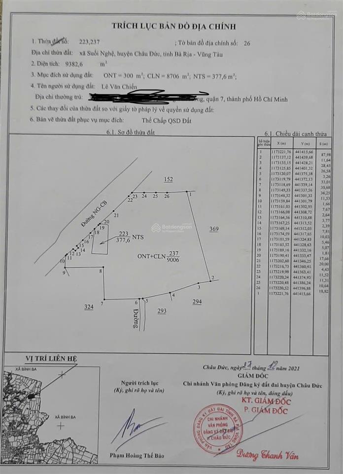 Cần bán 1ha 300tc mặt tiền 56b suối nghệ châu đức tphcm, nằm ngay kcn sonadezi đường liên xã