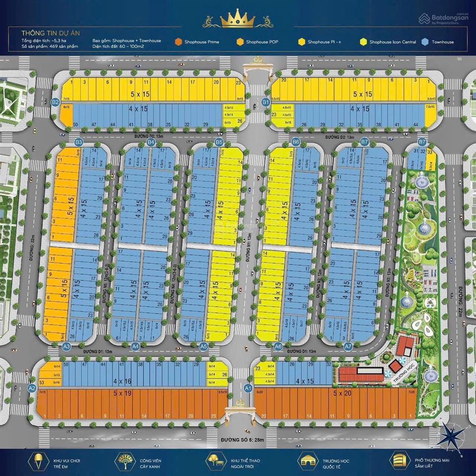 Bán đất nền dự án tại khu dân cư icon central, giá thỏa thuận, 60m2, hot!