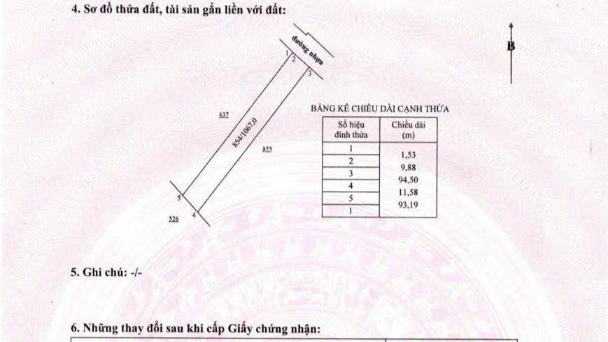 Bán đất khu dân cư 2,8 tỷ dt845.7 m2 (20 x 43100 ont) có thể xây nhà trọ, nhà nghỉ, làm nhà ở...