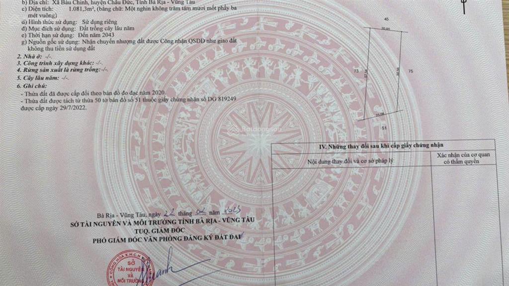 Bán 8,9 sào đất xã kim long tp. hồ chí minh mt 30 m đường bê tông, đang trồng cafe | giá 11 tỷ