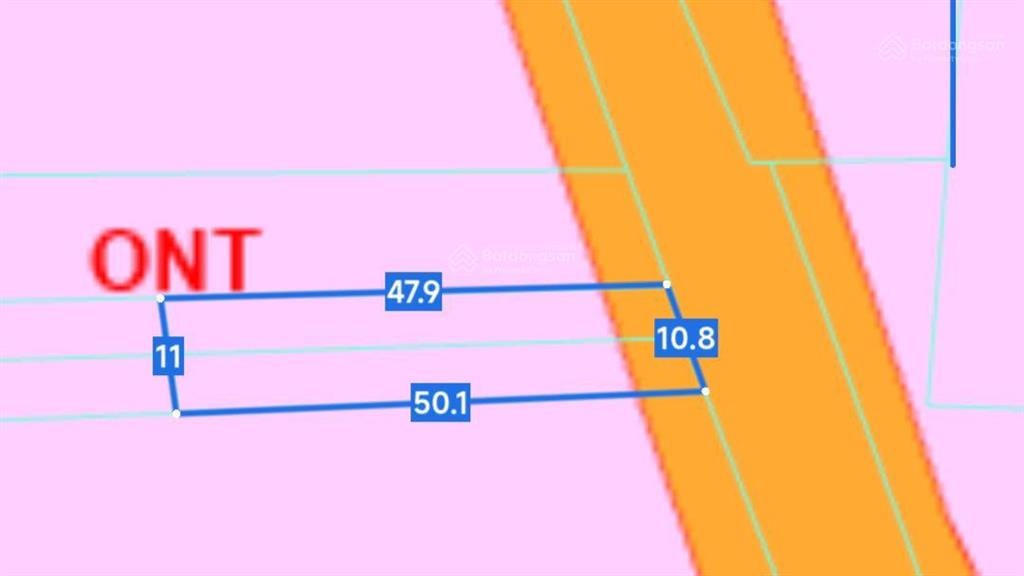 Bán mặt tiền kinh doanh 4,3 tỷ diện tích 518 m2100m2 thổ cư mặt tiền hướng đông cạnh trung tâm