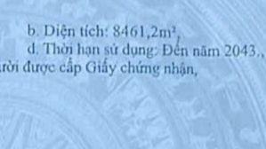 13,8 tỷ 8461m2 đường liên xã cạnh trung tâm ngãi giao, cạnh ngã 4 lê hồng phong, cty meisheng