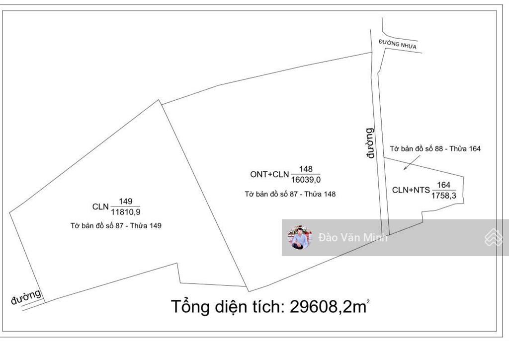 Xã châu đức tp.hcm 29608,2 m2 (300 tc) đường nhựa khu dân cư & mặt tiền vi vu đất vườn siêu đẹp