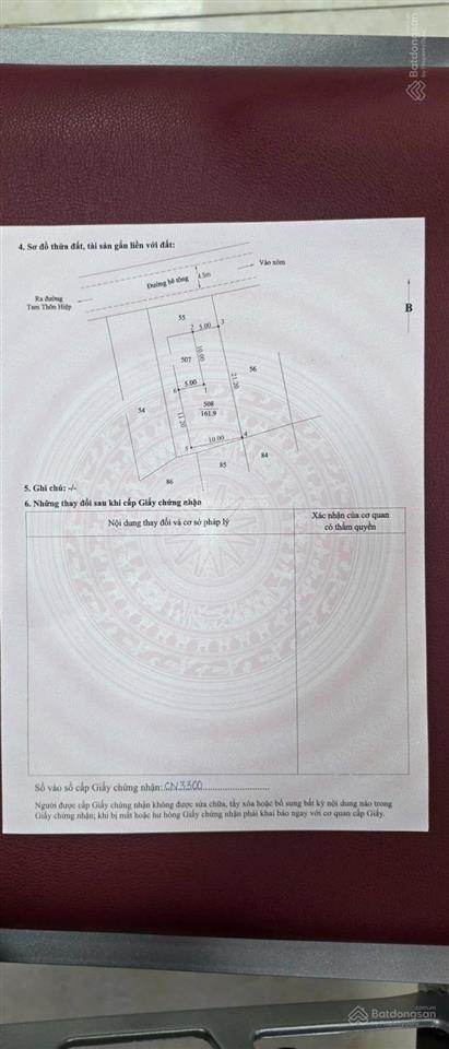 Nhà bình khánh sổ riêng thổ cư 250m2