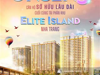 Studio sở hữu lâu dài 31m tại onsen 3 charmora city nha trang | giá chỉ 1,73 tỷ