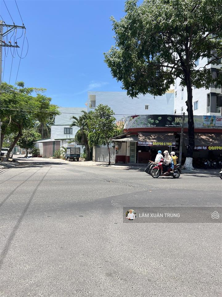 Bán đất góc 2 mặt tiền nguyễn đức cảnh phùng hưng, nha trang 221,2m đang cho thuê cafe