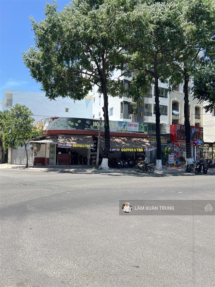 Bán đất góc 2 mặt tiền nguyễn đức cảnh phùng hưng, nha trang 221,2m đang cho thuê cafe