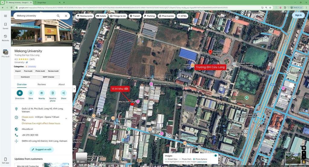Bán rẻ đất thổ cư 90m2 vị trí cực kỳ thuận tiện, kế bên đại học cửu long, khu công nghiệp hòa phú