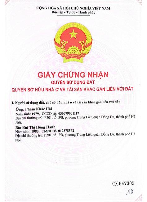 Chính chủ cần bán lô đất giá tốt, ký hiệu lô lk69 diện tích 49m2, đường ô tô tải tránh nhau