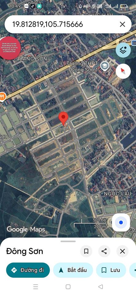 Bán lô đất mb 1879 đại đô thị đông sơn dãy cl16 bao mọi lỗi lầm