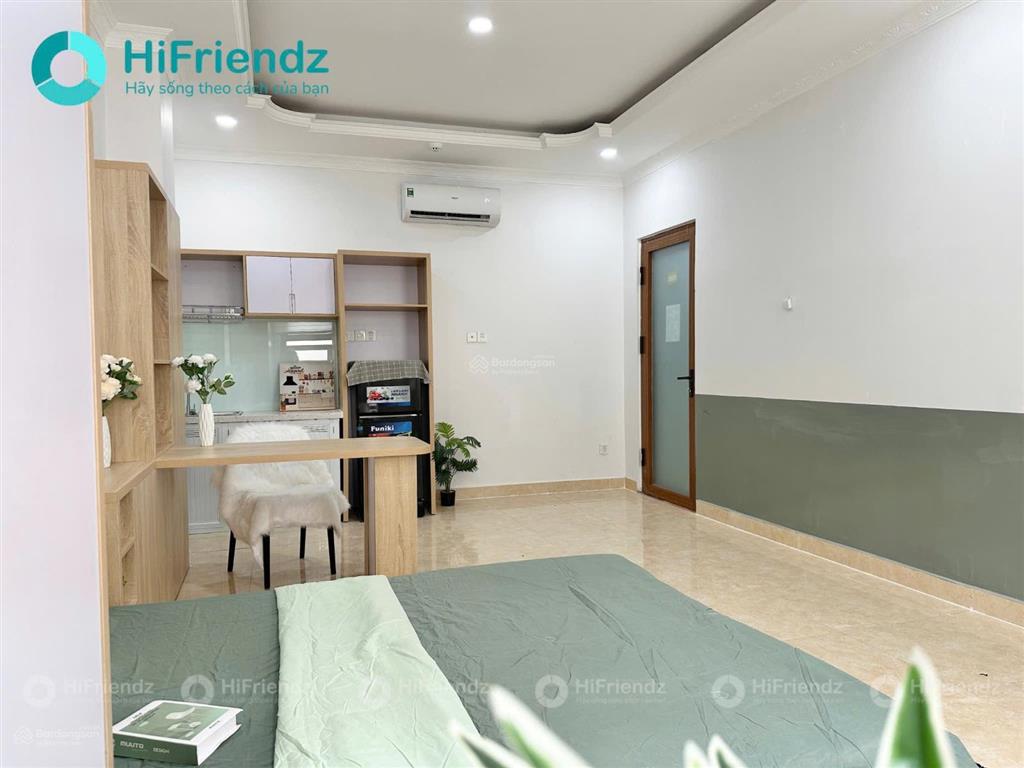 Cho thuê studio mới xây siêu thoáng full nội thất ngay dương đình hội, vincom lê văn việt