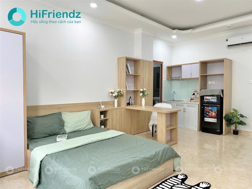 Cho thuê studio mới xây siêu thoáng full nội thất ngay dương đình hội, vincom lê văn việt