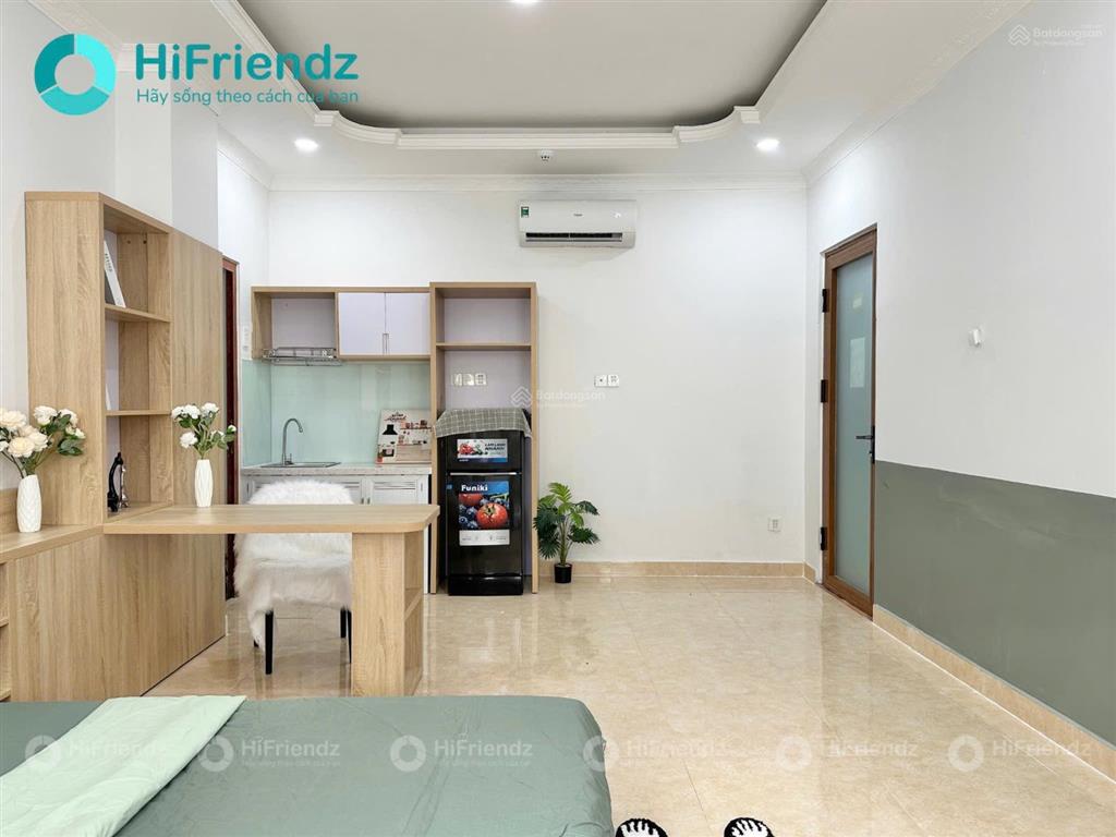 Cho thuê studio mới xây siêu thoáng full nội thất ngay dương đình hội, vincom lê văn việt