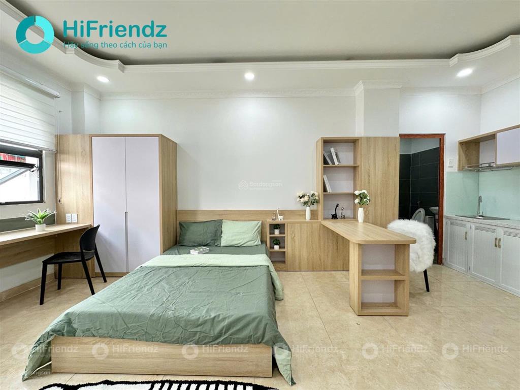 Cho thuê studio mới xây siêu thoáng full nội thất ngay dương đình hội, vincom lê văn việt