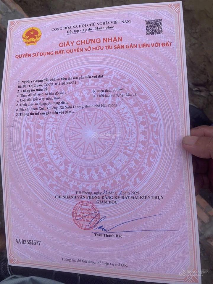 Cần bán lô ngũ phúc gần khu công nghiệp