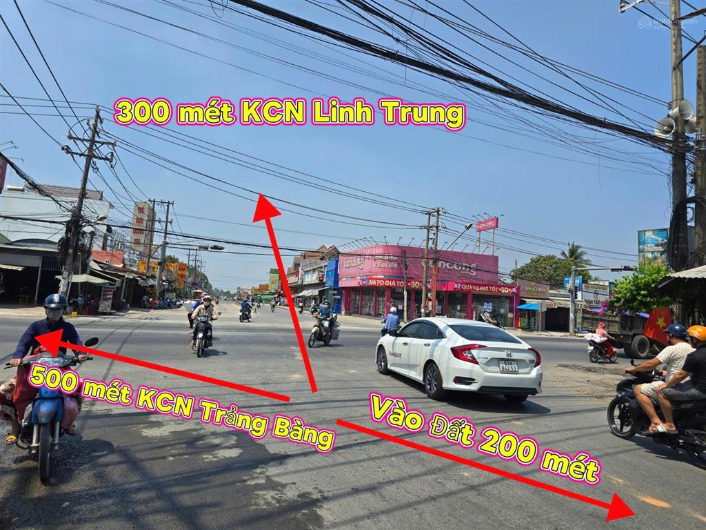 Bán thật không ảo,lô đất mặt tiền kinh doanh 10 x 37 ngay kcn trảng bàng giá 1 tỷ 1 50 triệu