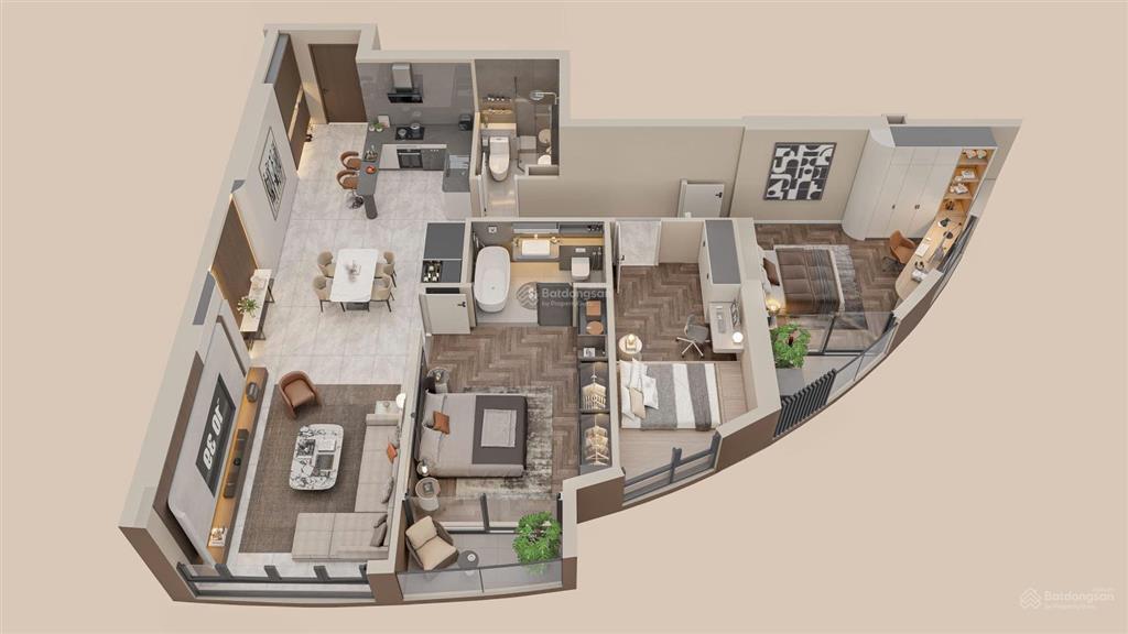 Bán căn 3 ngủ giá cạnh tranh, 110m² the queen 360 giải phóng