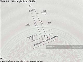 Đất ngay dách trường cấp 2 an long, 228m2 (6*38) 100m tc giá full 365tr, sẵn sổ hồng