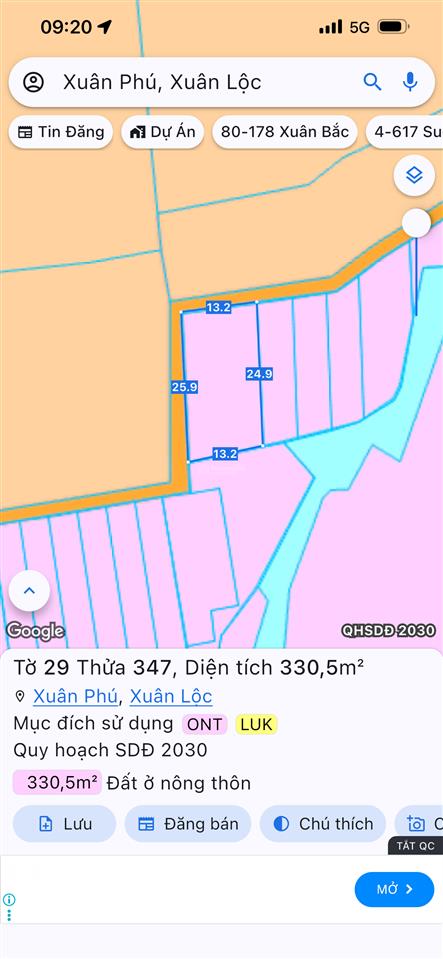 Nền góc 2mt siêu đẹp tại xã xuân phú, đồng nai