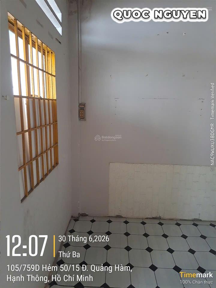 Cho thuê nhà riêng 55/27/20 nguyễn văn công, 8 triệu, dtsd 60m2, 2pn, 2wc, đầy đủ tiện nghi