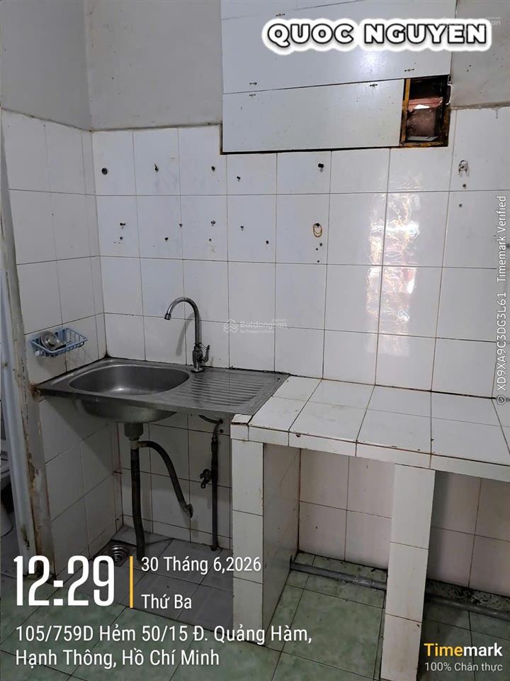 Cho thuê nhà riêng 55/27/20 nguyễn văn công, 8 triệu, dtsd 60m2, 2pn, 2wc, đầy đủ tiện nghi