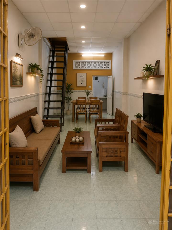 Cho thuê nhà riêng 55/27/20 nguyễn văn công, 8 triệu, dtsd 60m2, 2pn, 2wc, đầy đủ tiện nghi