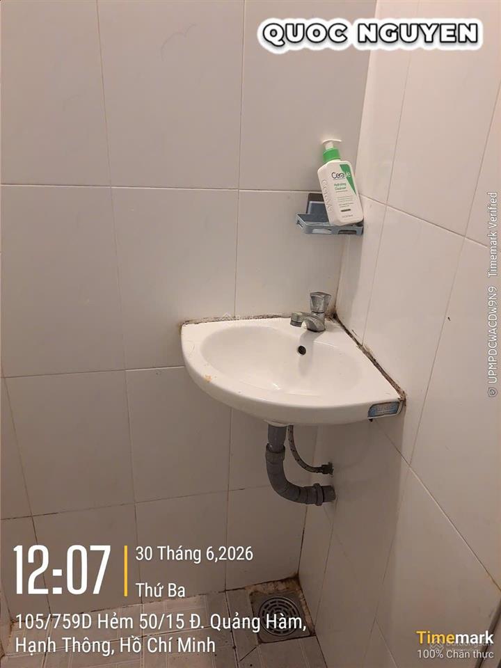 Cho thuê nhà riêng 55/27/20 nguyễn văn công, 8 triệu, dtsd 60m2, 2pn, 2wc, đầy đủ tiện nghi