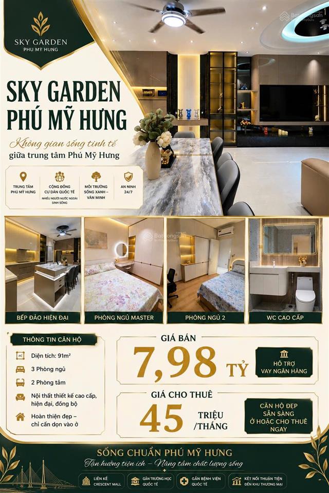 Cần bán căn góc 91m, sky1, 3pn, 2wc, 7ty6, nhà đẹp mới 100%, khu an ninh, môi trường thân thiện