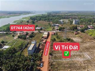 350 triệu có ngay mặt tiền dh726 cách dt744 chỉ 20m diện tích 275m2 có 100m2 thổ cư