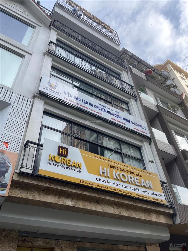 Cho thuê nhà trung yên 90m2 x 5t, mặt tiền 5,5m, đường ô tô, nhà đẹp làm văn phòng, giá 40triệu