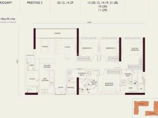 Bán gấp căn hộ 4 ngủ dt 128m2 tầng đẹp dự án lumi hà nội